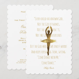 Invitation Ballet Considérant Dancer Ballerina Citation Dance