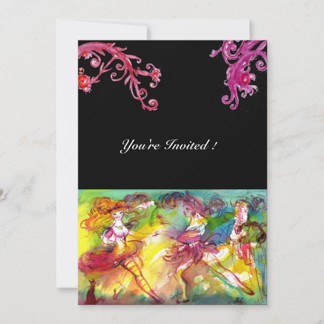 Invitation BALLET DE CARNAVAL / Mascarade Vénitienne, Musique (Devant)