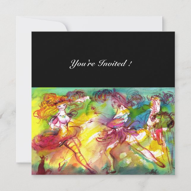 Invitation BALLET DE CARNAVAL / Musique de danse, Mascarade v (Devant)