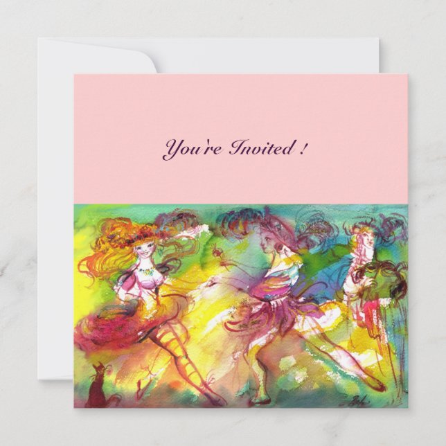 Invitation BALLET DE CARNAVAL / Musique de danse, Mascarade v (Devant)