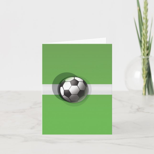 Invitation Ballon de football (Devant)