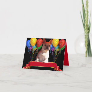 Invitation Ballon en forme de bouledogue français