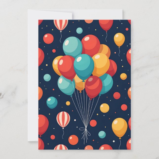 Invitation Ballon Personnalisé  (Devant)
