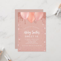 Ballons de Parties scintillant en or doux 16 Roses