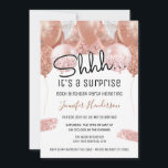 Invitation Ballons de Parties scintillant rose 60e fête d'ann<br><div class="desc">Ballons élégants en faux argent et en parties scintillant rose sur la bordure supérieure. Tout le texte est ajustable et facile à changer pour vos besoins de partie. Design modèle de fête d'anniversaire. Glam,  glamourous,  pétillant,  girly,  fausse parties scintillant,  Rose,  rose or textures.</div>