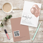 Invitation Ballons d'or rose QR Code 21e fête d'anniversaire<br><div class="desc">Ballons d'or rose QR Code 21e fête d'anniversaire. Cette version de cette invitation est en tête de parties se déroulant dans un hôtel ou un restaurant (ou n'importe quel lieu avec un site Web), remplacer le code QR au dos par un code QR sur leur site Web. Vous pouvez créer...</div>