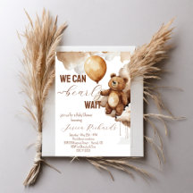 Ballons d'ours Baby shower d'attente précoce