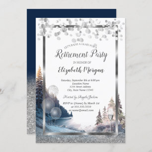 Invitation Ballons en Verre à vin, Retrait Paysager