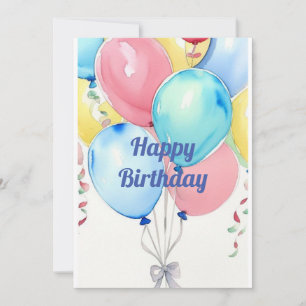 Invitation Ballons festifs 