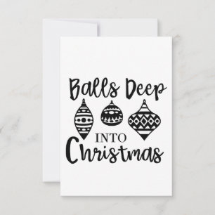 Invitation Balls Profondes Dans Noël Drôle Noël Noël Noël Noë