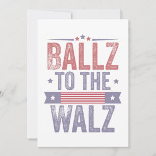 Invitation Ballz à l'élection Walz Harris Waltz 2024