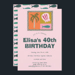 Invitation Balnéaire Soiree Modern Cute CUSTOM Anniversaire<br><div class="desc">Une carte mignonne parfaite pour une invitation amusante ! L'art fait main pour vous ! Parfait pour un anniversaire de plage en bord de mer ou toute autre célébration. ENTIÈREMENT PERSONNALISABLE ! Cliquez sur "Personnaliser" ci-dessus pour modifier le texte. Cliquez sur "modifier à l'aide de l'outil de conception" pour ajuster...</div>