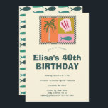 Invitation Balnéaire Soiree Modern Cute CUSTOM Anniversaire<br><div class="desc">Une carte mignonne parfaite pour une invitation amusante ! L'art fait main pour vous ! Parfait pour un anniversaire de plage en bord de mer ou toute autre célébration. ENTIÈREMENT PERSONNALISABLE ! Cliquez sur "Personnaliser" ci-dessus pour modifier le texte. Cliquez sur "modifier à l'aide de l'outil de conception" pour ajuster...</div>