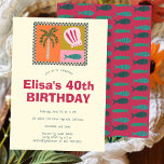 Invitation Balnéaire Soiree Modern Cute CUSTOM Anniversaire<br><div class="desc">Une carte mignonne parfaite pour une invitation amusante ! L'art fait main pour vous ! Parfait pour un anniversaire de plage en bord de mer ou toute autre célébration. ENTIÈREMENT PERSONNALISABLE ! Cliquez sur "Personnaliser" ci-dessus pour modifier le texte. Cliquez sur "modifier à l'aide de l'outil de conception" pour ajuster...</div>