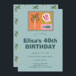 Invitation Balnéaire Soiree Modern Cute CUSTOM Anniversaire<br><div class="desc">Une carte mignonne parfaite pour une invitation amusante ! L'art fait main pour vous ! Parfait pour un anniversaire de plage en bord de mer ou toute autre célébration. ENTIÈREMENT PERSONNALISABLE ! Cliquez sur "Personnaliser" ci-dessus pour modifier le texte. Cliquez sur "modifier à l'aide de l'outil de conception" pour ajuster...</div>