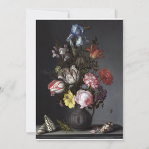 Invitation Balthasar van der Ast - Fleurs dans un vase avec e