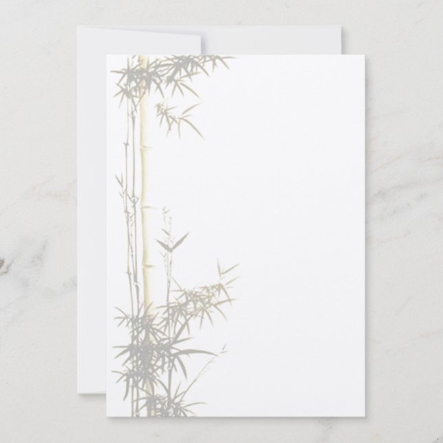 Invitation bambou (Devant)