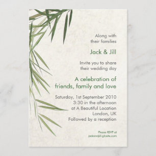 Invitation Bambou 5x7