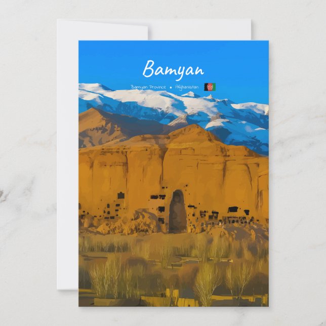 Invitation Bamyan, Afghanistan - Vallée de la falaise de Boud (Devant)