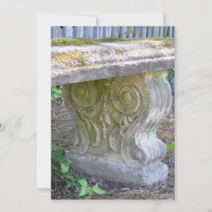 Invitation Banc de jardin antique