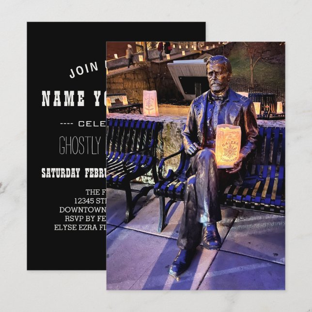 Invitation banc de subvention de galena luminaria (Devant / Derrière)