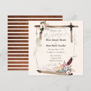 Invitation Bande de cuivre Boho