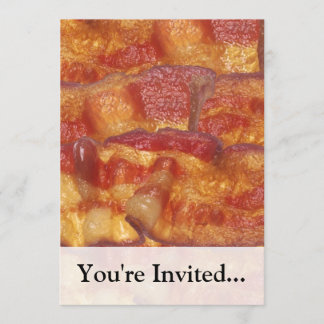 Invitation Bande de lard frite
