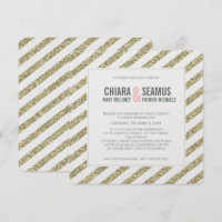 Bande de parties scintillant MODERNE or doux
