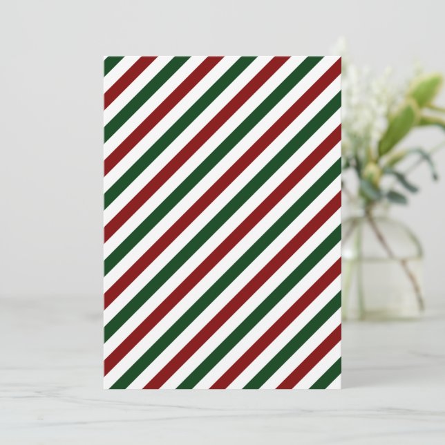 Invitation Bandes de Noël personnalisables (Debout devant)