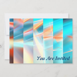 Invitation Bandes du coucher du soleil