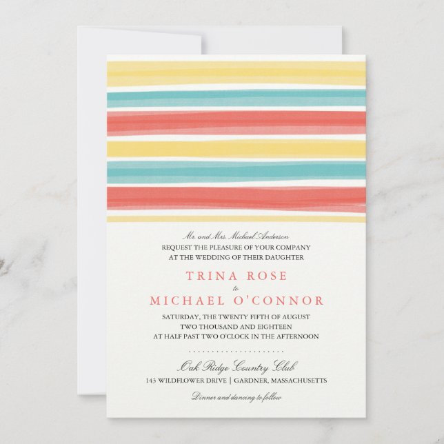 Invitation Bandes Enchantrices | Mariage (Devant)
