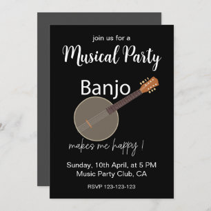 Invitation Banjo Me Rend Heureux Parti Musical