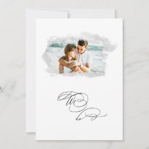 Invitation *~* Bannière Cherub PHOTO AR6 RSVP + QR Mariage En
