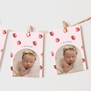 Invitation Bannière de la photo du premier anniversaire de la