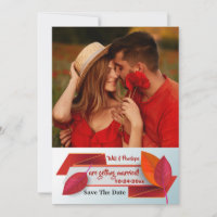 Bannière feuille rouge Photo Annonce de rendez-vou