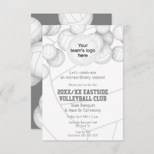 Invitation banquet de remise des prix de volley-ball de fin d