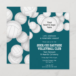 Invitation banquet de remise des prix de volley-ball de fin d