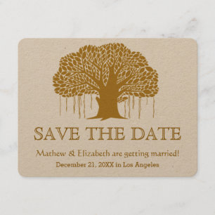 Invitation Banyan Tree Rustic Outdoor Wedding Sauvez La Date