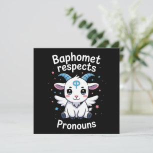 Invitation Baphomet transgenre respecte les pronoms Fierté tr