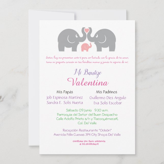 invitation baptême (Devant)