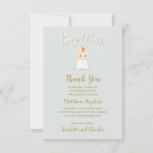 Invitation Baptême Baby Boy