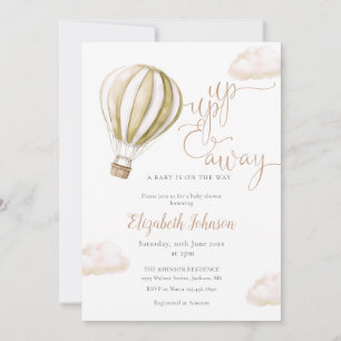 Invitation Baptême Bébé Tout Compris Montgolfière Neutre