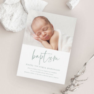 Invitation Baptême & Christening de style moderne