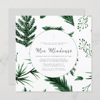 Invitation Baptême de bébé sans joint Christening