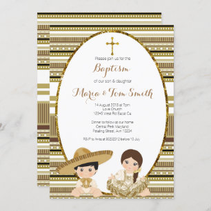 Invitation Baptême de la Fiesta d'Or