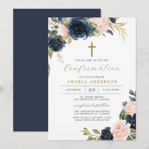 Invitation Baptême de la Marine/invitation de confirmation