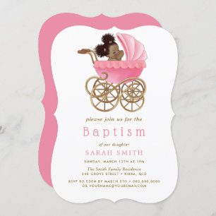 Invitation Baptême de poussette douce Baptême Baptême Christe