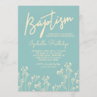 Baptême de silhouette du souffle du bébé