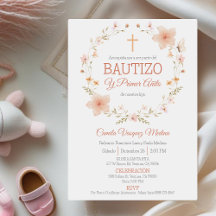 Baptême et premier anniversaire Bautizo y Primer A