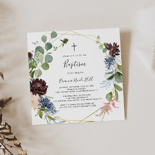 Invitation Baptême géométrique de l'or de Bourgogne